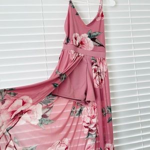 Whimsical floral jumpsuit